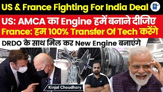 US amp France Compete For AMCA Jet Engine Deal  Saffran Offers 100 Transfer Of Technology  Kinjal [upl. by Trabue]