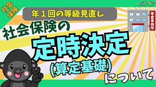 【年1回の社保料見直し】全従業員を申告する『定時決定』についてわかりやすく解説します【算定基礎届】 [upl. by Aseyt789]