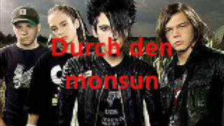 Tokio Hotel  Lyrics  Durch Den Monsun German version of quotMonsoonquot [upl. by Cleti791]