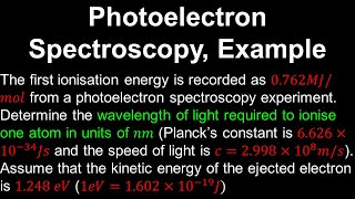 Photoelectron Spectroscopy Example  AP Chemistry [upl. by Eniamart]