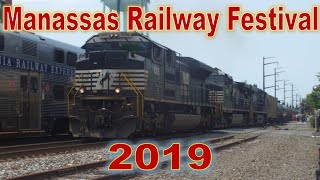 Manassas Railway Festival 2019  Railfanning in Manassas VA  612019 [upl. by Enuahs]