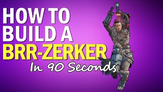 How to Build A BrrZerker Barbarian in 90 Seconds  Tiny Tinas Wonderlands [upl. by Sondra859]