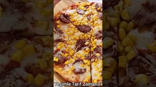 🍕 Tencerede Pratik PİZZA TARİFİ ‼️ shorts [upl. by Ezzo546]