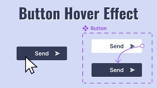 Figma short tutorial Hover effect on a Button  Create Interactive Components [upl. by Anotal]