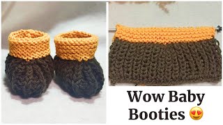 beautiful babies booties how to knit knittingpattern art [upl. by Ejrog]