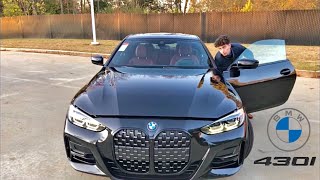 BMW 430i 2021 REVIEW STARTUP AND REVS M SPORT PACKAGE INCLUDED [upl. by Dikmen]