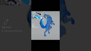 Dog timelapse art pokemon dog dogart digitalart timelapse [upl. by Asyla767]