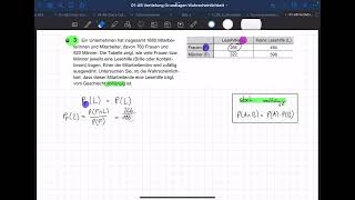 Aufgabe 3 Vertiefung Grundlagen Wahrscheinlichkeit [upl. by Yrram]