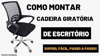 Como montar cadeira de escritório Ergonômica  Lg Flex Begônia Trevalla cadeira escritório [upl. by Eleinad]