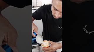 Cartado swan 🦢 coffee lovers learning barista fly youtubeshort [upl. by Bone]