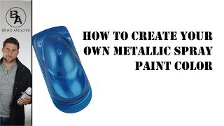 Cool Spray Can Trick How to create your own metallic spray paint colour [upl. by Isiahi109]