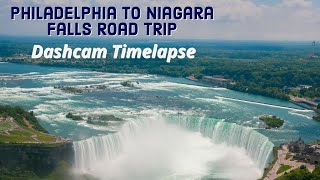 Philadelphia to Niagara Falls road trip  Timelapse  HD  Dashcam footage [upl. by Yennor]