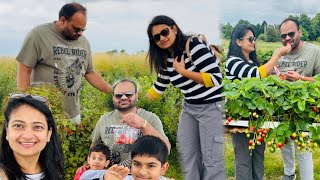 Visited strawberry 🍓raspberry blueberry 🫐 gooseberry farm 🇬🇧 With family [upl. by Eyks13]