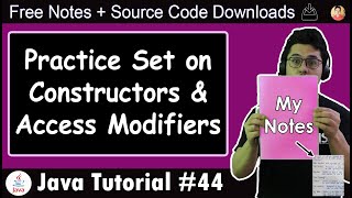 Java Tutorial Exercise on Access Modifiers and Constructors [upl. by Chiquita]