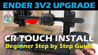 How to Install a CR Touch on a Ender 3v2 3D Printer Step by Step for Beginners [upl. by Anelhtac]