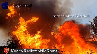 NUCLEO RADIOMOBILE  INCENDI A ROMA LA CRONACA IN DIRETTA A BORDO DELLE AUTORADIO DEI CARABINIERI [upl. by Alenairam]