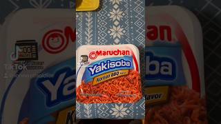 Maruchan yakisoba Korean bbq food foodiereview koreanbbq [upl. by Krakow]