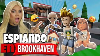 ESPIANDO CASAS en BROOKHAVEN 😱ROBLOX [upl. by Notgnirrab13]