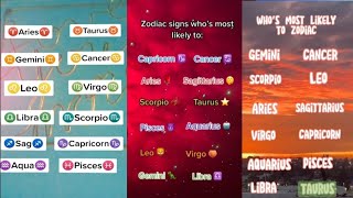 Whos most likely to Zodiac signRand editionTiktok [upl. by Vaclav735]