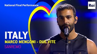 Marco Mengoni  Due Vite  Italy 🇮🇹  National Final Performance  Eurovision 2023 [upl. by Lebiralc70]