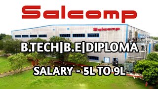 Salcomp Manufacturing India job in Chennai BEBTECH DIPLOMA jobs openings in Chennai 2021 [upl. by Dugaid]