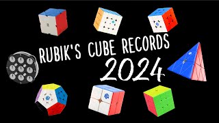 Rubiks Cube World Records 2024 [upl. by Armington321]