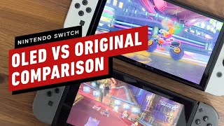 Nintendo Switch OLED vs Nintendo Switch Original Comparison [upl. by Aggy]