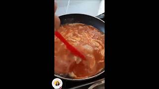 LETS COOK SIMPLE BREAKFAST IDEAS  SCRAMBLED EGG w TOMATO PURE SAUCE  CHICKEN SAUSAGE food [upl. by Pandora]