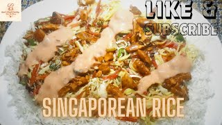 Singaporean Rice Recipe  Restaurant Style Best Singaporean Rice Recipe  Homemade Singaporean Rice [upl. by Ainer]