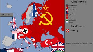 World War II in Europe with Flags Every Day [upl. by Cochrane304]