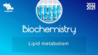 Lipid metabolism Biochemistry [upl. by Odrarej686]