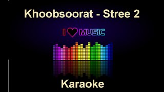 Khoobsoorat  Stree 2  Magical Karaoke with Lyrics  Sing Like a Star D Scale 72 BPM [upl. by Sorcim]