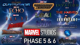 MARVEL PHASE 5 amp 6 ANNOUNCEMENT TRAILER COMIC CON 2022 [upl. by Suivatnad]