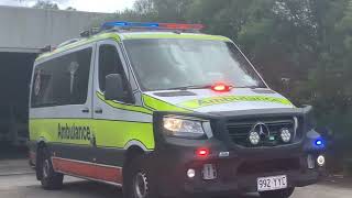 2 QAS Responding From Beenleigh Ambulance Station  RUMBLER 6404 6417 [upl. by Tisman]