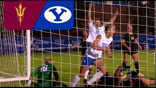 BYU vs Arizona State College Soccer Highlights [upl. by Rehpinnej]