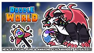 NEW ARTIFICIAL RUNE amp AWAKENED CALAMANDEROther Halloween News amp Updates  Doodle World  Roblox [upl. by Ccasi377]