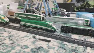 My GO Transit MP40 Locomotive 600 is Pulling 6 Cars of Train With New Cab Car 302 at The end [upl. by Chapland820]