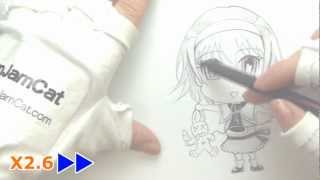 Drawing Alice Margatroid（アリス マーガトロイド）No sound [upl. by Fairlie]