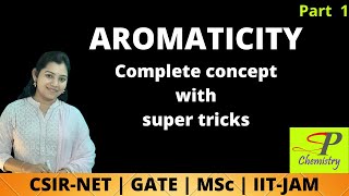 Aromaticity Organic Chemistry  GOC  Huckels Rule  CSIRNET  GATE  IIT JAM  NEET  JEE [upl. by Joshia]