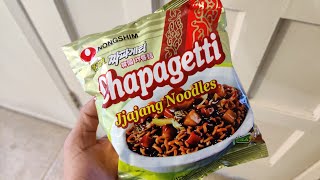 Nongshim Chapagetti Jjajang Noodles Review [upl. by Eelyrag]