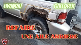 CARROSSERIE 4X4  COMMENT REFAIRE UNE AILE TOUTE ROUILLEE [upl. by Esetal]