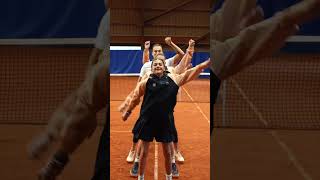 Do you like this side of Aryna Sabalenka Dance with Ball girls [upl. by Ialohcin]