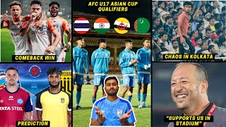 Indias Squad for AFC U17 Asian Cup QualifiersMohammedan fans violence vs KBFCKBFCs Comeback win [upl. by Dlarrej543]