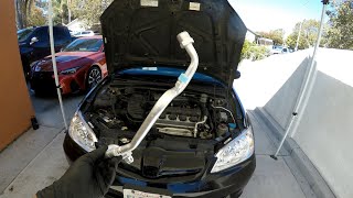 Honda Civic  AC Low pressure supply line replacement [upl. by Junno284]