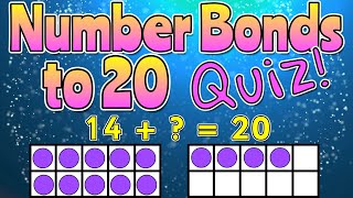 NUMBER BONDS TO 20 QUIZ  Miss Ellis numberbondsto20 [upl. by Margetts71]