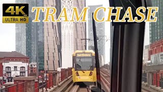 【4K Drivers view】Manchester Metrolink Victoria to Altrincham [upl. by Canica]