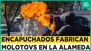 Saqueos en la Alameda y tres estaciones cerradas Graves incidentes en marcha en Santiago [upl. by Archle]