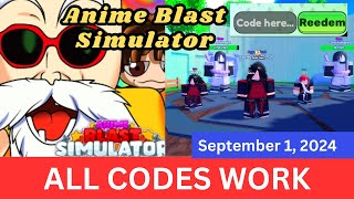 All Codes Work Anime Blast Simulator ROBLOX September 1 2024 [upl. by Neelrad130]