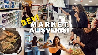 DEV MARKET ALIŞVERİŞİ  SOFRA HAZIRLIĞI  BUZDOLABI TEMİZLİĞİDÜZENİ  MENÜ LOKUM GİBİ IZGARA TAVUK [upl. by Vareck466]