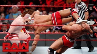 Impacted teeth arent enough to stop Cesaro amp Sheamus against Rollins amp Ambrose WWE No Mercy 2017 [upl. by Zennas]